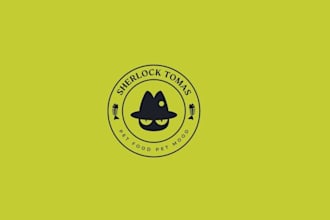create a professional pet food brand logo design