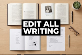 copy edit your book manuscript novel memoir poetry and document professionally