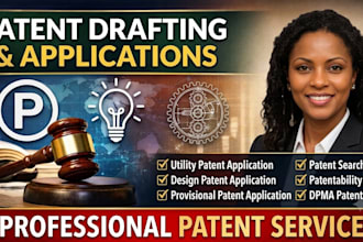 search, draft, and file your utility patent, design patent, patent search