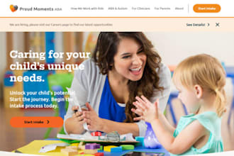 design wix wordpress aba therapy website autism therapy autism services website