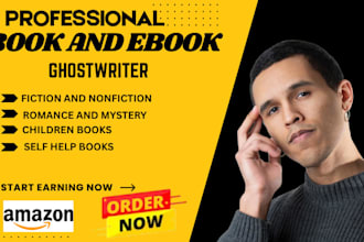 ghostwrite romance book, self help fiction ebook, non fiction ebook writer