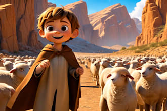 do ai bible animation, ai bible storytelling, 3d bible story video