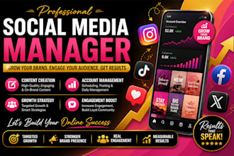 be your social media manager social media marketing manger