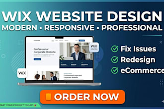redesign, fix wix website, redesign wix landing page, or rebuild wordpress, odoo
