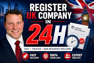register UK ltd company within 24 hours with fast  setup formation service