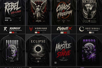 create viral style clothing brand tees design