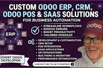 do custom odoo erp CRM odoo pos and saas solutions for business automation