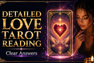 give you a detailed love tarot reading with clear answers