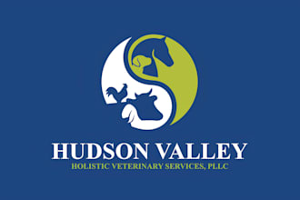 create a modern pet vet clinic logo for animal business