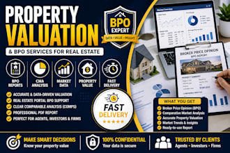 provide broker price opinion, property valuation and real estate analysis