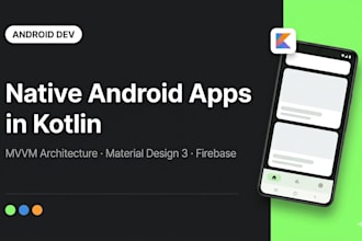develop a professional android app in kotlin for you