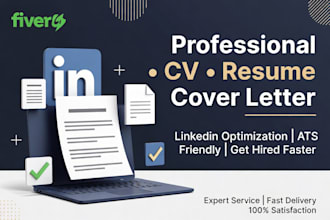 create and write your professional cv resume services cover letter linkedin edit