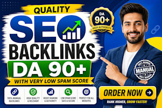 build high authority da 90 plus dofollow SEO backlinks for google ranking