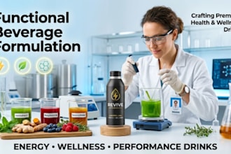 formulate functional beverages, energy drinks, and wellness drink recipes