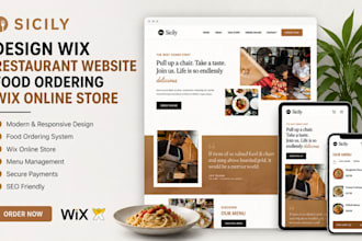 design wix website wix restaurant website food ordering wix online store
