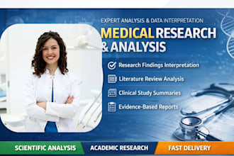 help with medical research and research analysis