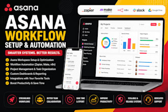 setup and automate asana, notion, clickup workflows and crm system