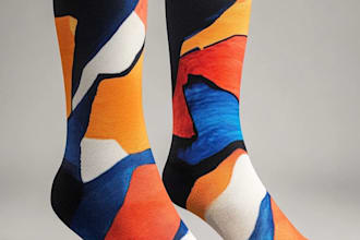 create beautiful socks design
