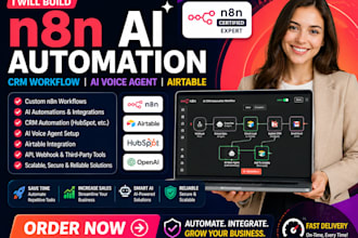 build n8n workflow automation with airtable CRM social media integration