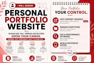 build your premium personal portfolio website ,CV site ,resume site in 24  hours