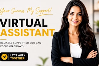 handle executive virtual assistant data entry and social media tasks