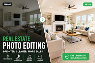 create real estate photo editing hdr, flambient for your real estate