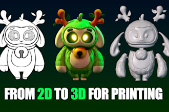 turn your 2d sketch into a 3d printable model