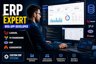create custom web application using yii framework yii2 yii1 erp cms