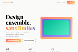 create a landing page