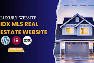 build luxury idx real estate website with mls and idx integration
