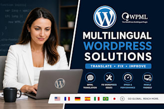 do multilingual wordpress website translation with wpml plugin and fix wordpress