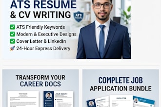 design a professional ats friendly CV or resume