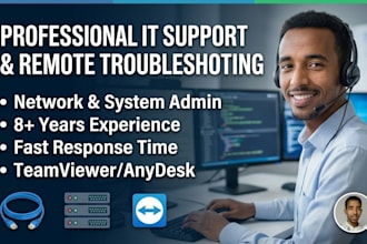 provide IT support, troubleshooting, and data entry service