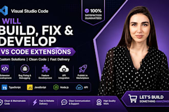 build, fix, or develop vs code extension or vscode plugin