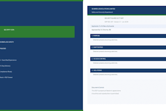 write security procedures and workplace safety policies