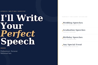 write your wedding or event speech