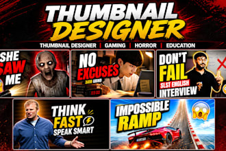 design professional youtube thumbnails that get more clicks