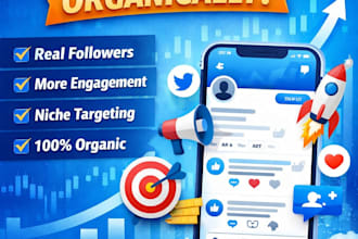 grow your twitter account organically with real followers and engagement