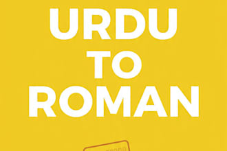 do fast urdu image to roman english text in 24 hours