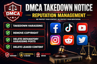 remove copyright takedown harassing mass reports facebook instagram youtube