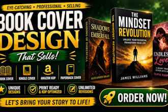 book cover design ebook cover design book cover redesign for amazon KDP