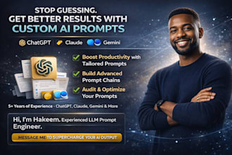 be your ai prompt engineer to craft prompts for chatgpt claude gemini any llm