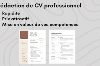 write a professional CV and resume