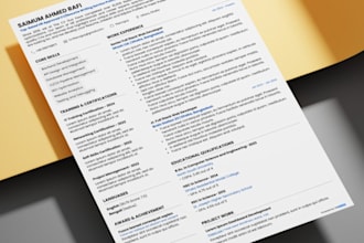 write or improve your professional CV or resume