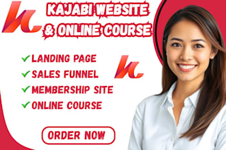 kajabi online course kajabi expert kajabi website kajabi landing page kajabi VA