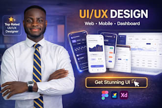do web UI UX design, dashboard uiux, mobile app UI UX design on figma