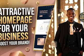 design an attractive homepage for your business