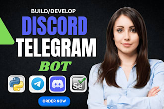build python automation bots web scraping telegram discord ai tools