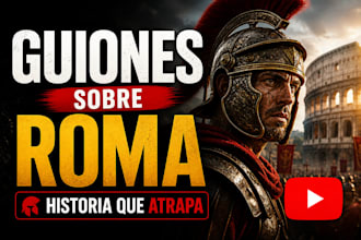 escribiré increíbles guiones sobre roma para youtube
