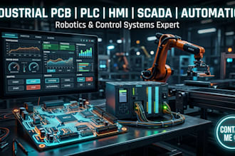 design industrial pcb plc hmi scada robotics and automation systems